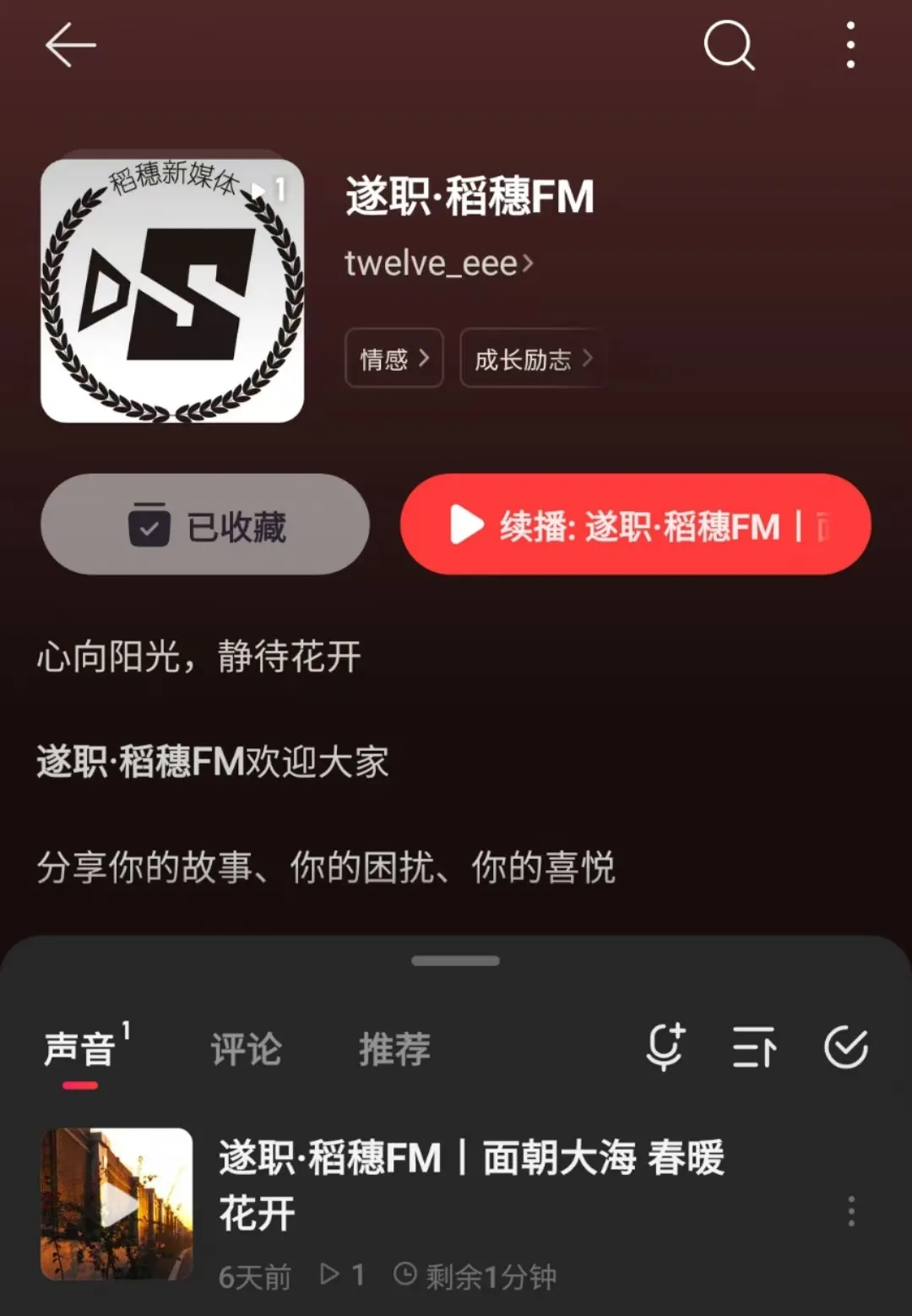 遂职·稻穗FM丨用诗意点亮岁末的日子